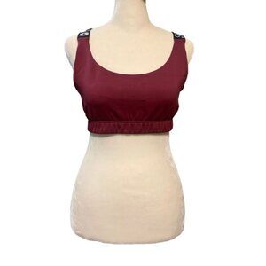Figs Maroon Performance Underscrub Technical Comfort Unpadded Sports Bra